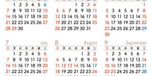 2024年間休日カレンダー